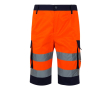 Bermuda de travail couleurs vives élément réfléchissant 210 g/m² couleur orange