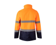Parka de travail bicolore en polyester avec revêtement 190 g/m² couleur orange