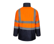 Parka de travail 4 en 1 bicolore avec revêtement 180 g/m² couleur orange