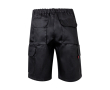 Bermuda en sergé multi-poches en coton et polyester 200 g/m² couleur noir