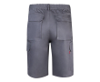 Bermuda en sergé multi-poches en coton et polyester 200 g/m² couleur gris