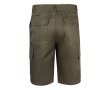 Bermuda en sergé multi-poches en coton et polyester 200 g/m² couleur vert militaire