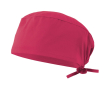 Bonnet sanitaire en sergé polyester et coton 190 g/m² couleur rose