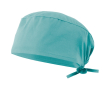 Bonnet sanitaire en sergé polyester et coton 190 g/m² couleur turquoise