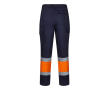 Pantalon de travail unisexe en coton et polyester 190 g/m² couleur orange