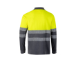Polo piqué extra large en coton et polyester 150 g/m² couleur gris