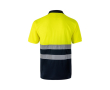 Polo de travail manches courtes maille \"œil de perdrix\" 140 g/m² couleur jaune