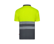 Polo de travail à manche courte unisexe œil de perdrix 140 g/m² couleur gris