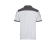 Polo de travail piqué unisexe manches courtes polyester 200 g/m² couleur blanc