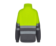 Pull polaire grande taille polyester avec col montant 300 g/m² couleur jaune