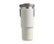 Gobelet isotherme en acier inoxydable à paille rabattable 900 ml couleur beige