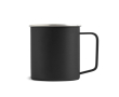 Tasse en acier inoxydable recyclé au design moderne avec anse, 400 ml couleur noir
