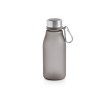 Gourde en plastique recyclé finition mate avec mousqueton, 350 ml couleur noir