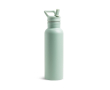 Bouteille thermos en inox avec anse fixe et paille pliable 500ml couleur vert pistache