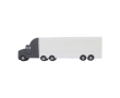 Anti-stress en mousse PU en forme de camion personnalisable couleur blanc