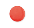 Pin circulaire finition brillante avec attache à épingle couleur rouge