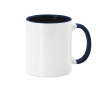 Tasse en céramique avec anse et intérieur coloré, 350 ml Sublim Color couleur bleu marine
