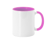 Tasse en céramique avec anse et intérieur coloré, 350 ml Sublim Color couleur rose