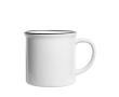 Tasse en céramique style vintage idéale pour la sublimation 250 ml couleur noir