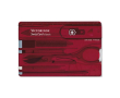 Boîte à outils multifonctions Victorinox SwissCard Classic couleur rouge