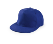 Casquette 5 panneaux en coton et polyester avec fermeture velcro couleur bleu