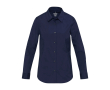 Chemise en popeline pour femme, coupe droite 133 g/m² Elevate couleur bleu marine