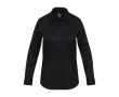Chemise femme en sergé de coton à manches longues 185 g/m² Elevate couleur noir