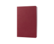 Carnet A5 à couverture en carton avec pages lignées couleur crème couleur bordeaux