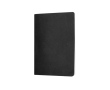 Carnet A5 à couverture en carton avec pages lignées couleur crème couleur noir