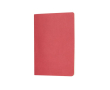 Carnet A5 à couverture en carton avec pages lignées couleur crème couleur rouge