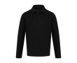 Polo unisexe à manches longues en coton piqué 245 g/m² Elevate couleur noir