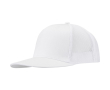Casquette 6 panneaux en sergé coton visière plate 260 g/m² couleur blanc