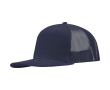 Casquette 6 panneaux en sergé coton visière plate 260 g/m² couleur bleu marine