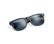 Lunettes de soleil coloris mats avec verres noirs translucides couleur noir