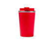 Tasse thermique en inox avec couvercle à vis anti-fuite 450 ml couleur rouge
