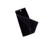 Serviette en coton absorbante avec mousqueton de transport 40x50 cm couleur noir