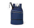 Sac à dos avec poche pour chaussures en polyester 600D Gymfit couleur bleu marine
