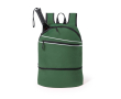 Sac à dos avec poche pour chaussures en polyester 600D Gymfit couleur vert foncé