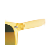 Lunettes de soleil en couleurs translucides et avec verres miroir couleur jaune