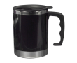 Mug thermique acier inoxydable avec couvercle à fermeture coulissante couleur noir