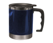 Mug thermique acier inoxydable avec couvercle à fermeture coulissante couleur bleu
