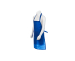 Set tablier et toque de cuisine en non-tissé pour enfants couleur bleu