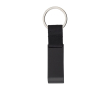 Porte-clés en métal avec décapsuleur et jeton chariot de supermarché couleur noir