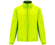 Veste coupe-vent unisexe en polyester, tissu technique léger 70 g/m2 Roly Direct Glasgow couleur jaune fluorescent