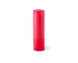 Baume à lèvres avec SPF15 dans étui coloré translucide couleur rouge