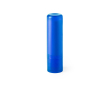 Baume à lèvres avec SPF15 dans étui coloré translucide couleur bleu