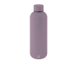 Gourde à double paroi en acier inox avec finition en caoutchouc 500 ml couleur mauve