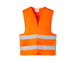 Gilet haute visibilité avec bandes réfléchissantes Roly Sirio couleur orange fluorescent
