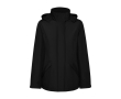 Parka femme en polyester recyclé 400 g/m² Roly Direct America couleur noir
