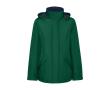 Parka femme en polyester recyclé 400 g/m² Roly Direct America couleur vert bouteille